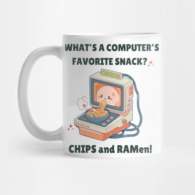 Funny Tech Programmer Shirt | Computer Puns Tee | RAMen Lover Pun | Cute Geek Gifts | Coder Apparel | Techy Food Joke | IT Cotton Shirt by DaddyIssues